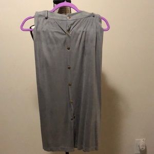 Gray pencil skirt